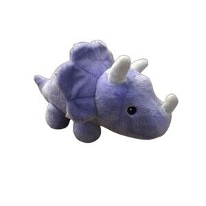BenBen Triceratops Dinosaur Purple Plush